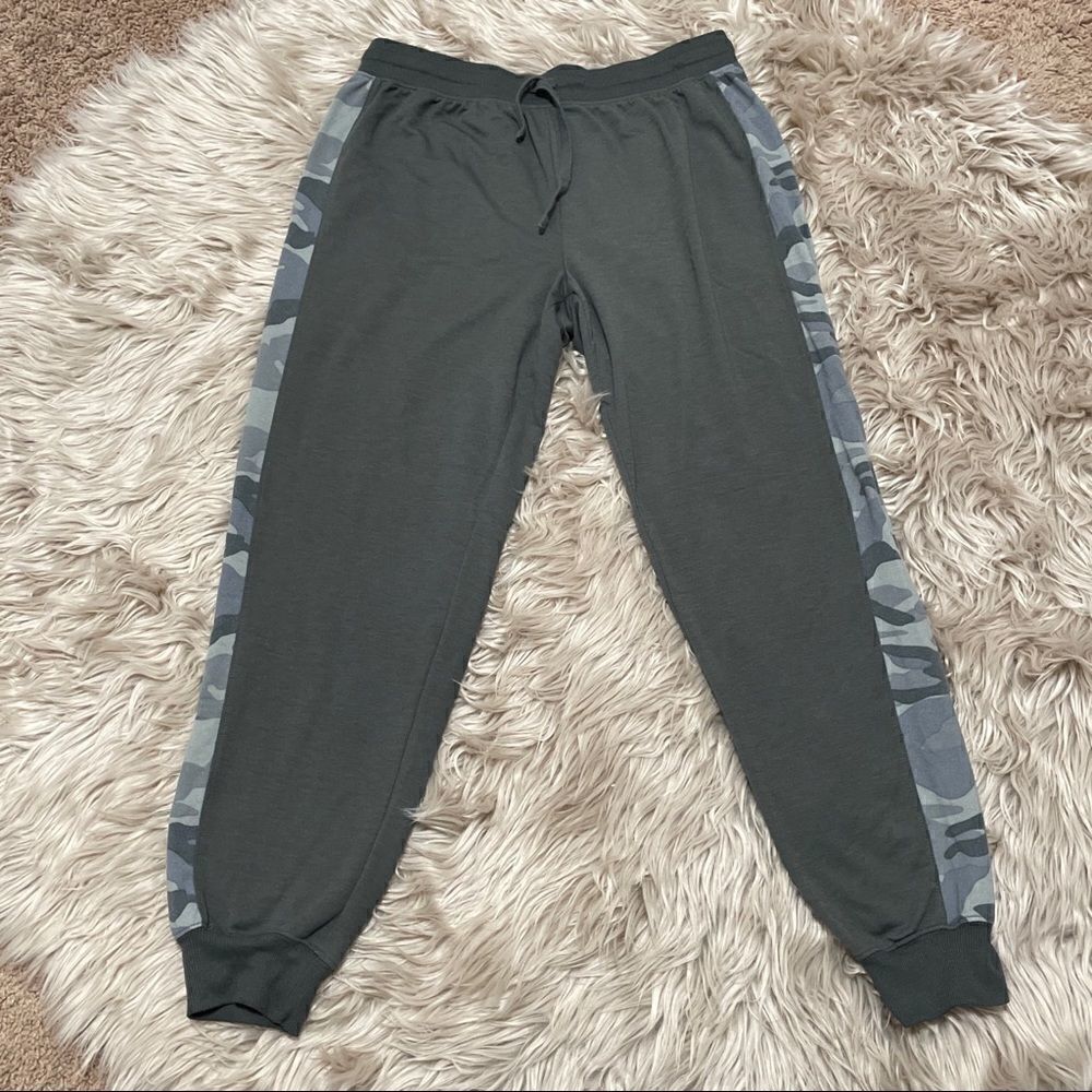 Splendid Gray Camo Track Pants